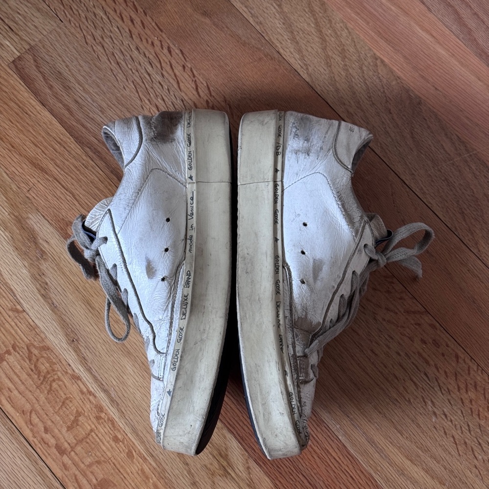 Golden Goose White/Gold Leather Hi Star Low
Top Sneakers Size 36‎ - Picture 4 of 12